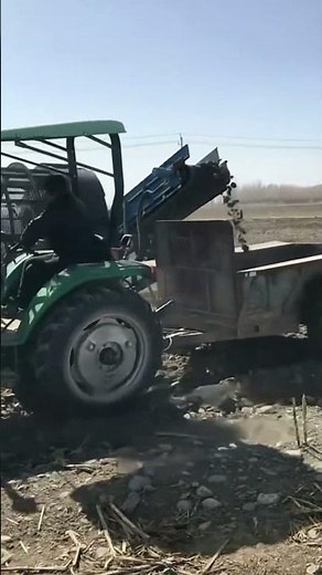 Stone Picker Machine Clearing Agricultural Fields