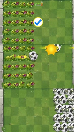 PvZ2 - Plants Level 1, Level 5, Level Max vs Fast Zombies