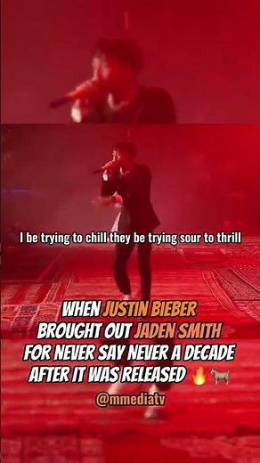 Justin Bieber & Jaden Smith Perform Never say Never ❤️🐐#justinbieber #jadensmith