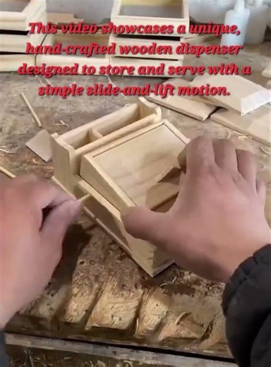 Amazing DIY Mechanical Wooden Cigarette Dispenser | Creative Woodworking Idea