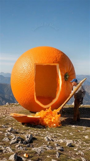 Giant Orange Turned Into Luxury Room. #foryou #interiordesign #animation