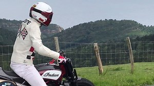 Want to hear to the #FTR1200 Custom in action? We're in Biarritz, France gearing up for Wheels and Waves with Dimitri Coste. #indianmotorcycle | Indian Motorcycle