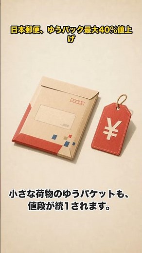 日本郵便「ゆうパック」最大40％値上げ、10月から