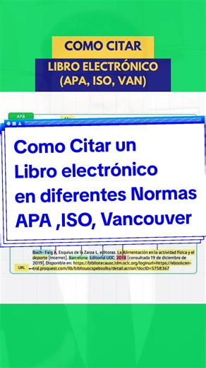 Cómo citar un libro electrónico en normas APA y Vancouver