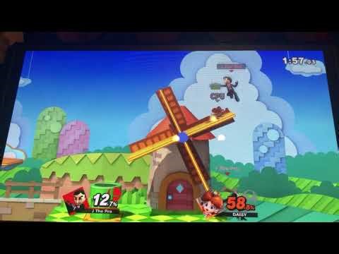 Bean makes a mii and plays super smash bros ultimate