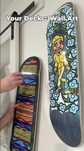 How to Display a Skateboard Deck on the Wall | Clean Wall Art Setup