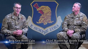 We're excited to welcome the 96th Test Wing's new Command Chief, Chief Master Sgt. Heath Tempel. Brig. Gen. Scott Cain, 96th TW commander, sits down with Tempel to discuss his leadership philosophies and EOD background. Tempel also shares his thoughts and impressions about Team Eglin's mission sets. Lastly, Cain and Tempel encourage all of us to reconnect to recapture our culture and traditions. Tempel leads more than 9,800 military, civilian, and contractor personnel to accomplish the wing’s mi