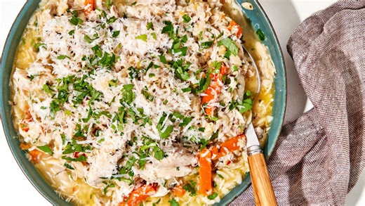 How to Make Chicken in a Pot with Lemon Orzo