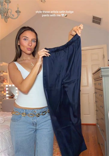Style Aritzia Satin Pants: Outfit Ideas