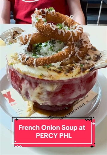 Delicious French Onion Soup at Percy PHL