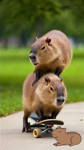 capybaras traviesos #capybara #ia #viral #risas