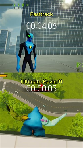 Fasttrack VS Ultimate Kevin 11 jump Test New Ben 10 #shorts #highrpmshorts #ben10