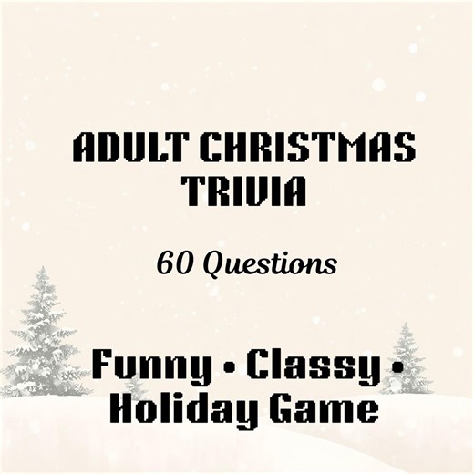 Adult Christmas Trivia Printable – 60 Questions   Answers, Party, Family, Office – Digital Download - Etsy UK