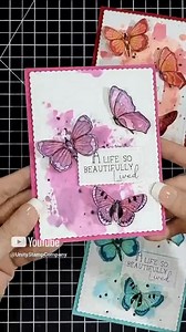 Bring your cards to life with this faux watercolor inky technique! 🦋 Paper Wings https://unitystamp.co/mr2 | Unity Stamp Company