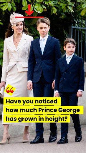 Have you noticed how much prince George has grown in height? #royal #royalfamily