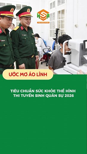 Tiêu chuẩn thể hình thi quân đội 2026
