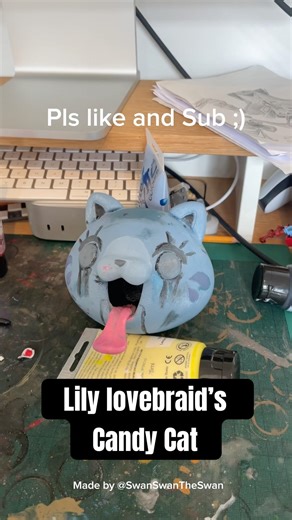 Making Lily Lovebraid’s Candy Cat from Poppy Playtime Chapter 5 #poppyplaytime #art