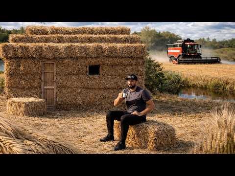 Straw Bale House | Building a Cozy Straw Bale Hut