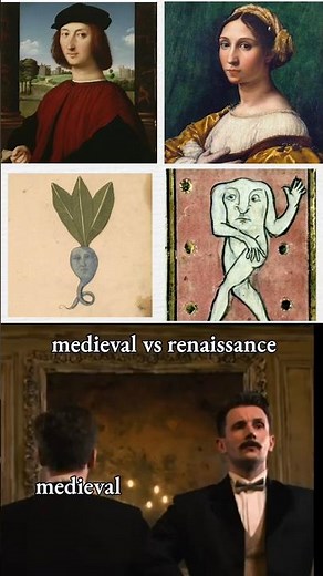 Why Medieval Art Looks So… Weird 😭 vs Renaissance Perfection #art #history #painting