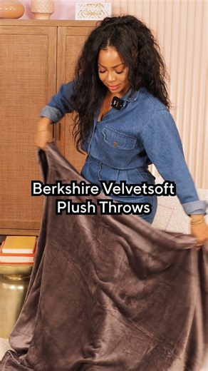 Wrap up your gift list with the Berkshire set of 2 60x70 Velvetsoft Plush Throws, complete with gift boxes - a great and easy-peasy present 🎁 Tap the 🔗 to watch shop "Weekly Streaming Deal" on QVC and HSN >> https://qvc.co/3YaOq8K | QVC Plus HSN Plus
