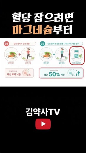 혈당 잡으려면 마그네슘부터