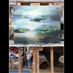 This painting was started at least 6 months ago. I put it back on the easel the other day to work on it some more. Still not finished but plan to do more on it today. Sometimes they just don’t come together as quickly as you would like. | Karen Hale Paintings