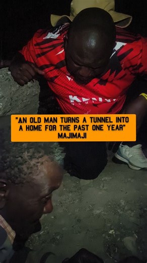Majimaji Kenya on Instagram: "A disturbed looking old man has turned a tunnel into a home for the past one year. This tunnel in Embakasi Ward in Embakasi East Constituency is where he calls home 😭 He claims he suffered a heartbreak, rejection, frustration and before he could recover, he became homeless and resorted to the tunnel. He has three grown up children and their mother who are all not aware of his whereabouts. He uses crutches to aid his mobility. We call upon the Nairobi County governm