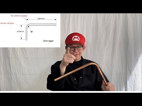 Copper pipe bending 90 degrees to fit. The easy way.
