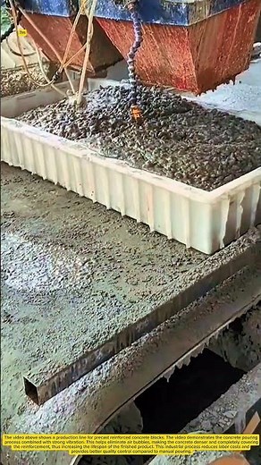 Precast reinforced concrete block production line