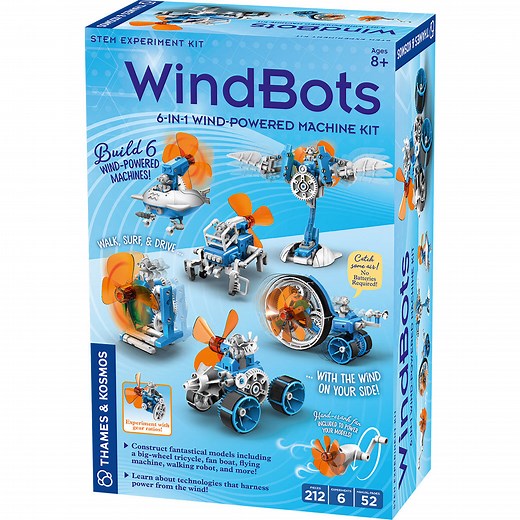 WindBots: 6-in-1 Wind-Powered Machine Kit