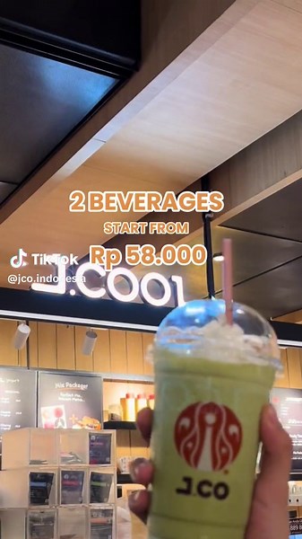 Get 2 Beverages for just IDR 58K! Unwind and Refresh!