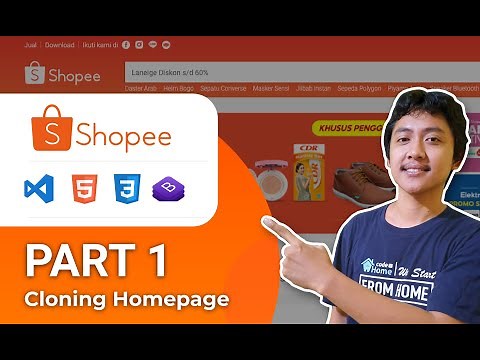 Homepage Shopee Cloning (HTML, CSS, Bootstrap) - Part I