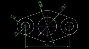 中望CAD教学3.入门图的训练和圆的切点