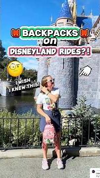 Watch BEFORE Bringing a Backpack to Disneyland! 😵🎒(Disney Packing & Ride Tips)