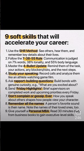 9 Soft Skills That Will Accelerate Your Career! | Essential Skills for Success |#viral #motivation