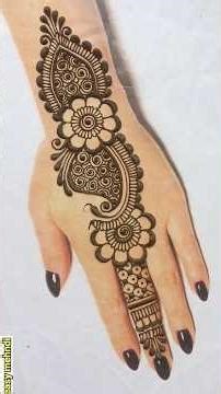 Back hand beautiful henna design- Simple & easy mehndi design for hands- Mehandi ka Design #mehandi
