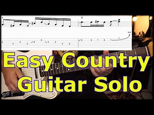 Easy Country Guitar Solo with TABS