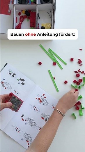 Bauen mit oder ohne Anleitung – zwei Wege, viele Stärken! 💪 #KreativesBauen #fischertechnik #shorts