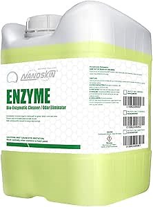 Nanoskin ENZYME Multi-Purpose Cleaner & Odor Eliminator 5 Gallon - Removes Complex Organic Stains, Dirt, Grease, and Grime from Multi Surfaces | For Automotive, Floor, Kitchen, Bathroom, Plumbing