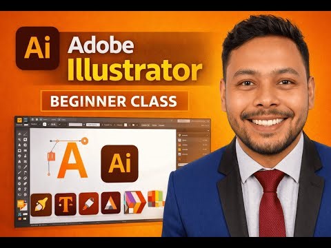 Adobe Illustrator Basic Tutorial Bangla Tools ব্যবহার করে Flower Design Beginner Class