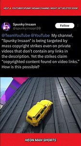 HELP 🙏 YouTuber Spunky Insaan channel might get Deleted soon! #shorts