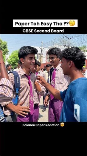 CBSE Class 10th Second Board Science Paper Reaction 😱💀 #class10 #scienceexam #cbseboard #viral