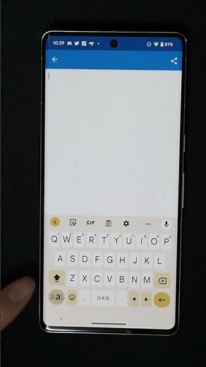 [Android Smartphone Tips] How to input consecutive capital letters when typing English/alphabet #...