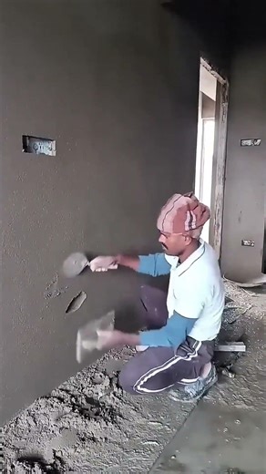 Wall plastering process step by step #contructionwork #masonryskills #tipsandtricks #shorts