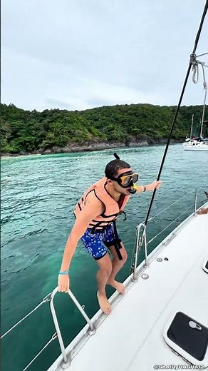 Backflipping into TROPICAL WATER PARADISE 🌊🔥 Coral Island, Thailand #Thailand
