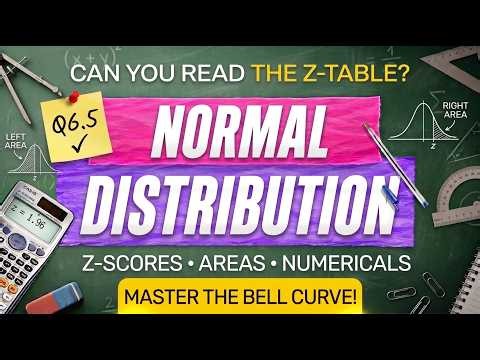 Normal Distribution Made Easy | Finding Areas Using Z-Tables and Q6.5 of walpole 9th edition