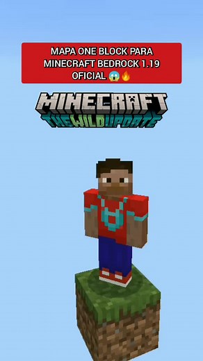 Mapa One Block para Minecraft Bedrock 1.19