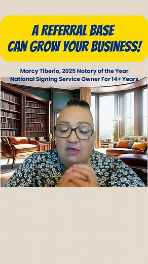 🤝 Your Notary Network Is Your Superpower One of the strongest ways to grow as a Notary Signing Agent isn’t competition, it’s community. As Marcy shares, having a solid referral network means you can support clients and fellow Notaries, even when you’re unavailable. 🌟 When you refer someone you trust, you’re not losing work, you’re building reliability, strengthening relationships, and opening the door to new opportunities down the line. As we head into the new year, let’s focus less on competi