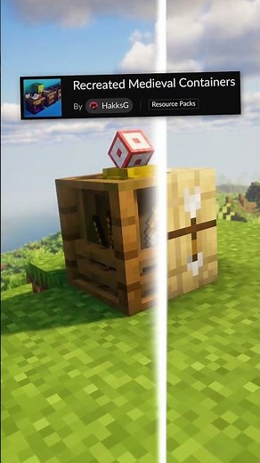 Recreated Medieval Containers Resource Pack Minecraft Java #minecraft #minecraftresourcepack