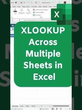 How to XLOOKUP Across Multiple Sheets in Excel | Nested XLOOKUP, VSTACK & Kutools